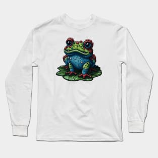 Cartoon colourful toad Long Sleeve T-Shirt